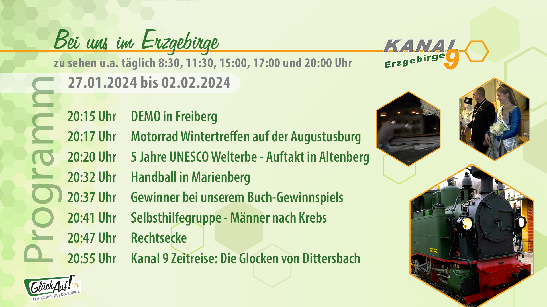 Bei uns im Erzgebirge für die Woche vom 27.01. bis 02.02.2024 Bei uns im Erzgebirge für die Woche vom 27.01. bis 02.02.2024