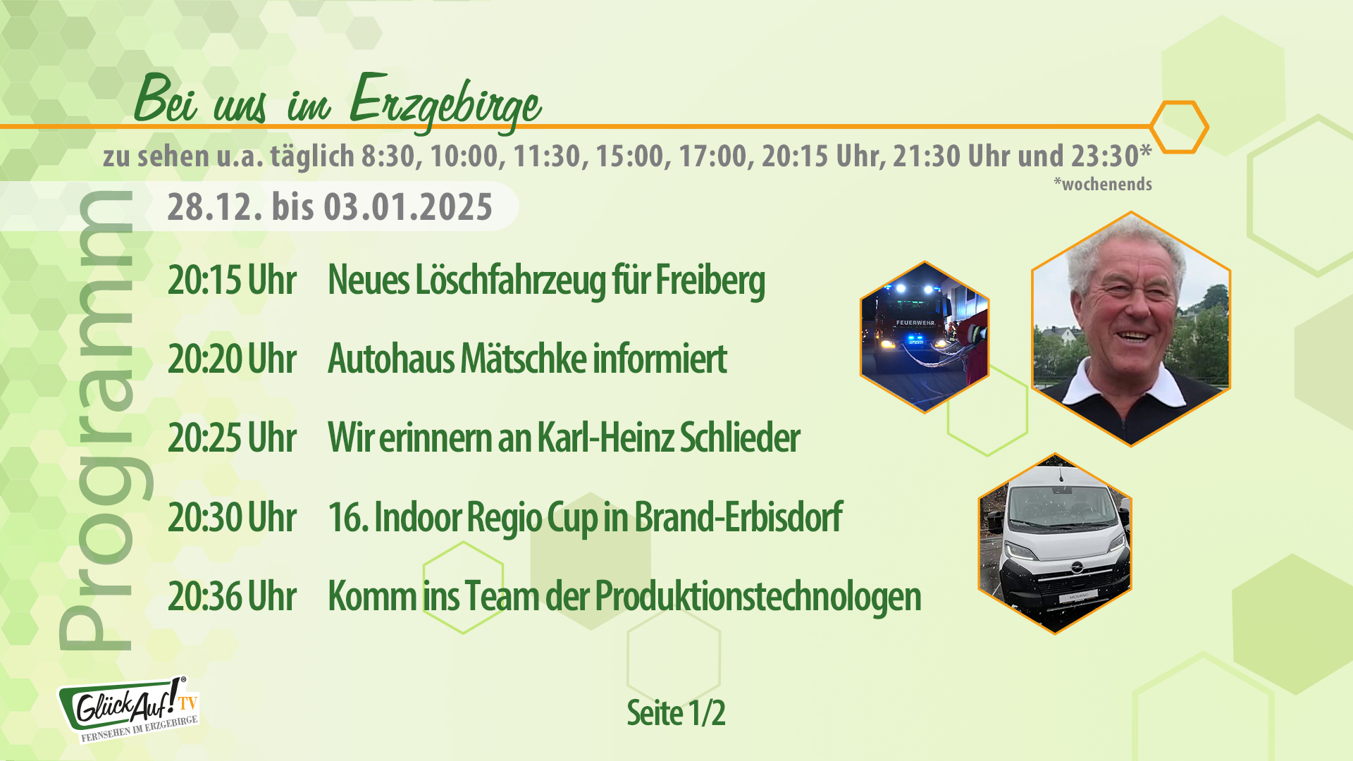 Bei uns im Erzgebirge für die Woche vom 28.12. bis 03.01.2025