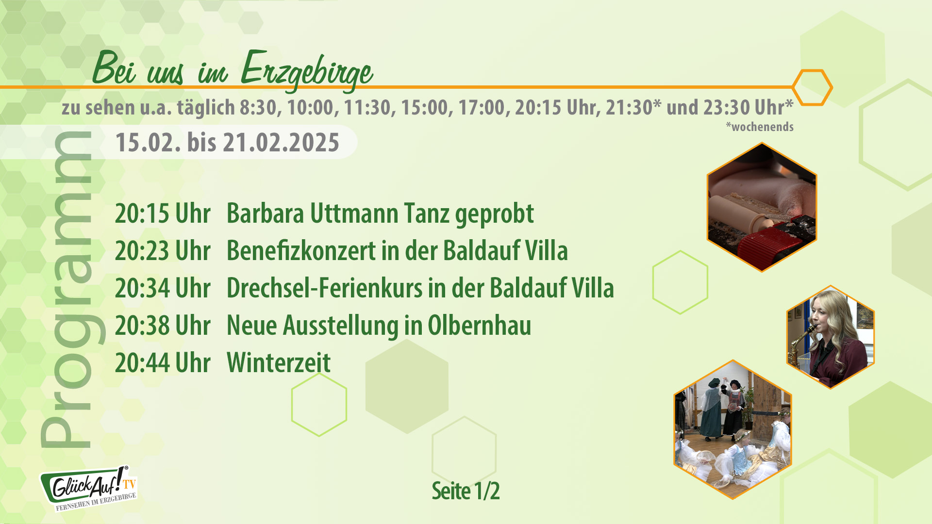 Bei uns im Erzgebirge für die Woche vom 22.02. bis 28.02.2025