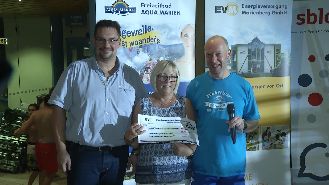 MEgional mit dem Spendenschwimmen im Aqua Marien MEgional mit dem Spendenschwimmen im Aqua Marien