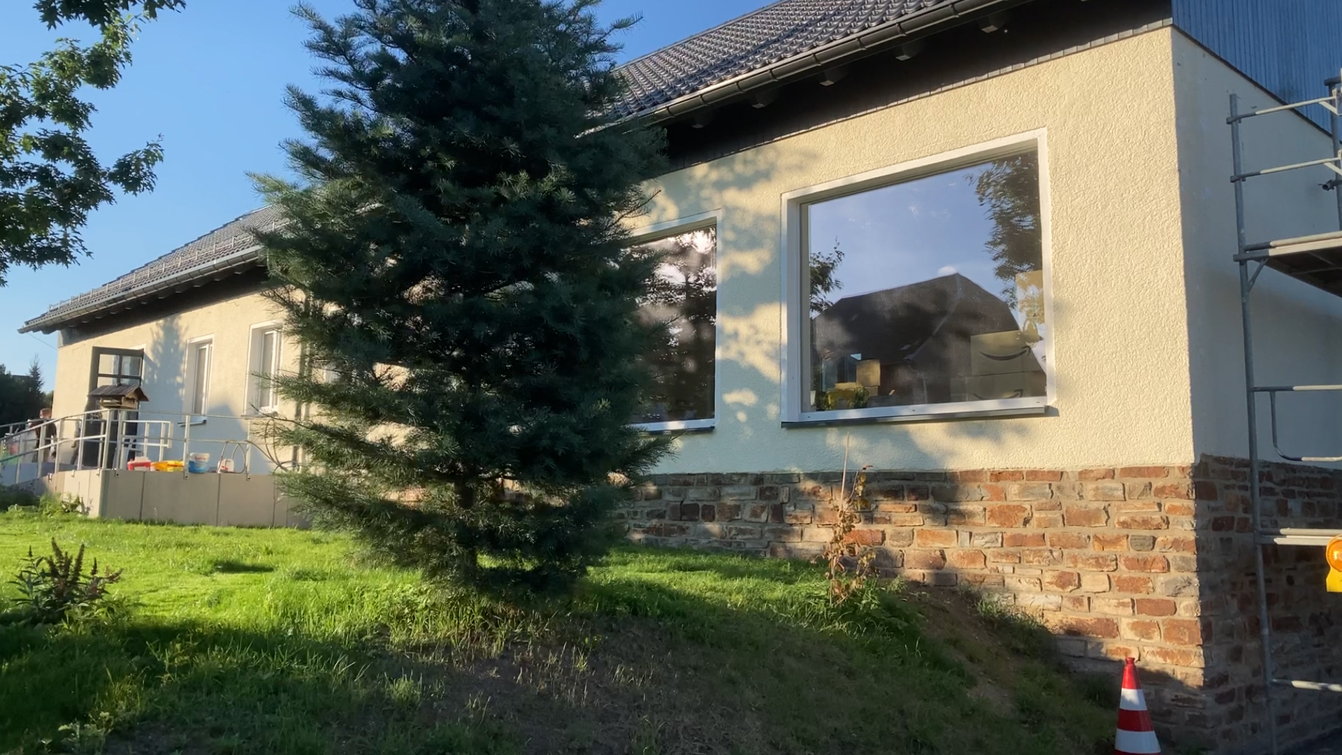 MEgional am 7. August 2020 mit der Baustelle des CVJM Lichtblick in Niederlauterstein