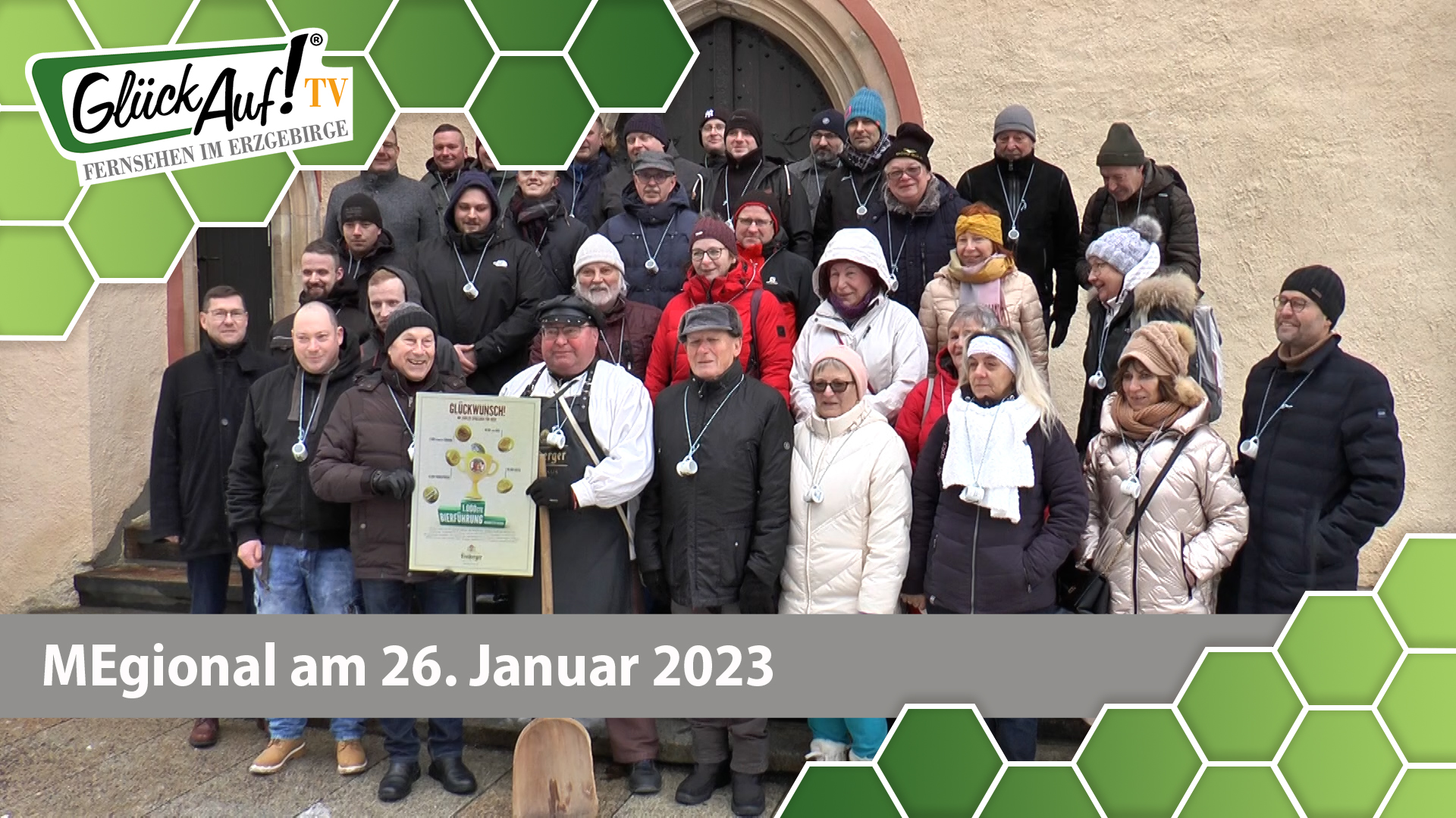 MEgional am 26. Januar 2023 - mit der 1000. Bierführung mit Braumeister Michael