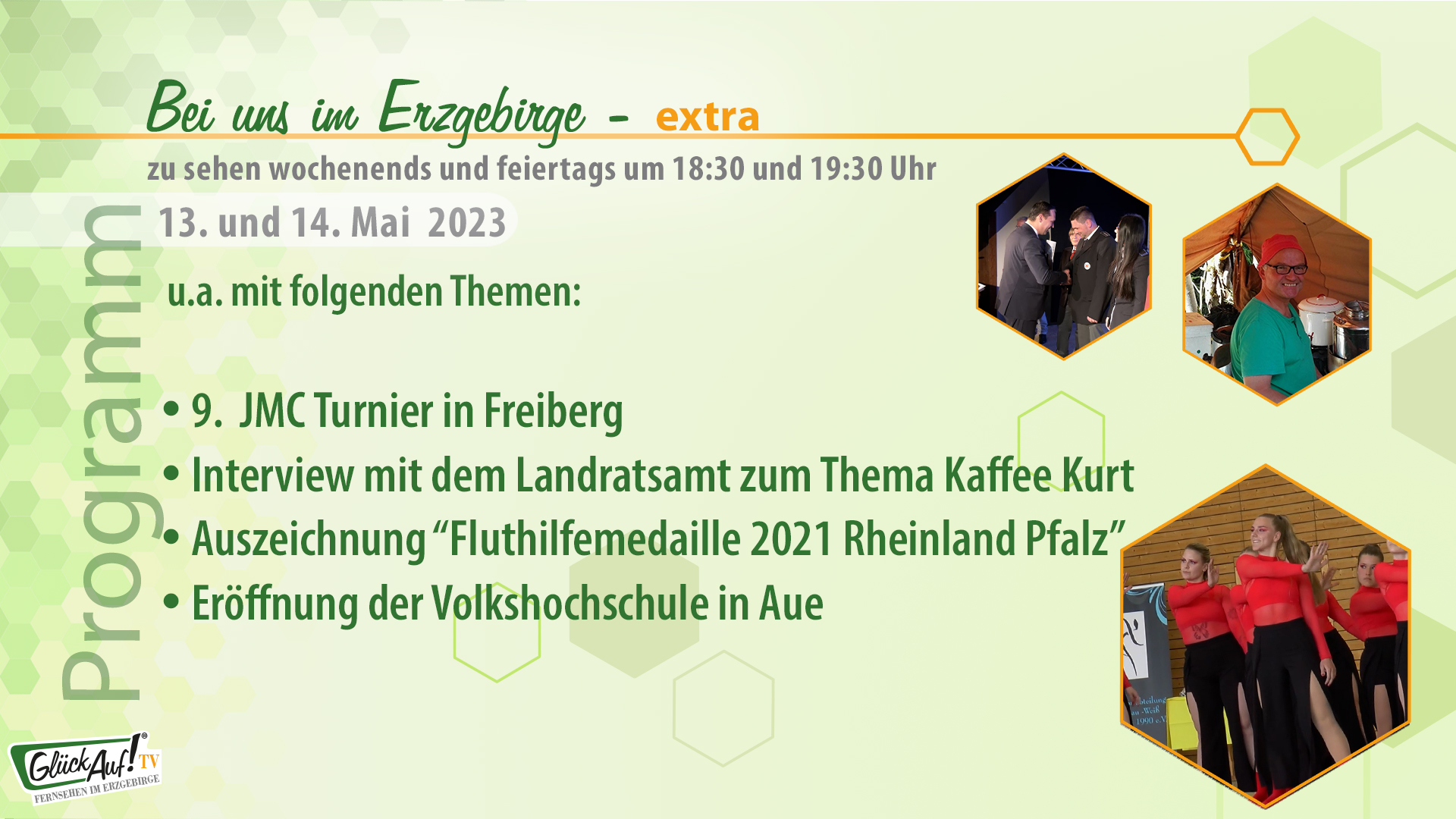 Bei uns im Erzgebirge - extra für das Wochenende der 19. Kalenderwoche 2023 Bei uns im Erzgebirge - extra für das Wochenende der 19. Kalenderwoche 2023