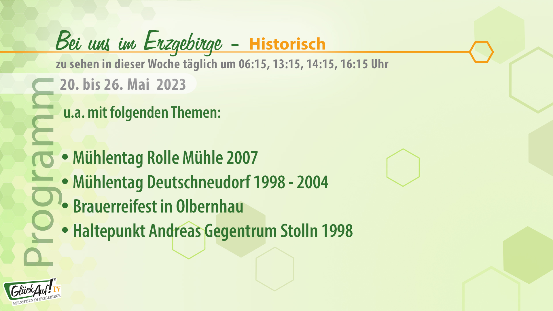 Bei uns im Erzgebirge - historisch für die Woche vom 20. bis 26. Mai 2023 Bei uns im Erzgebirge - historisch für die Woche vom 20. bis 26. Mai 2023