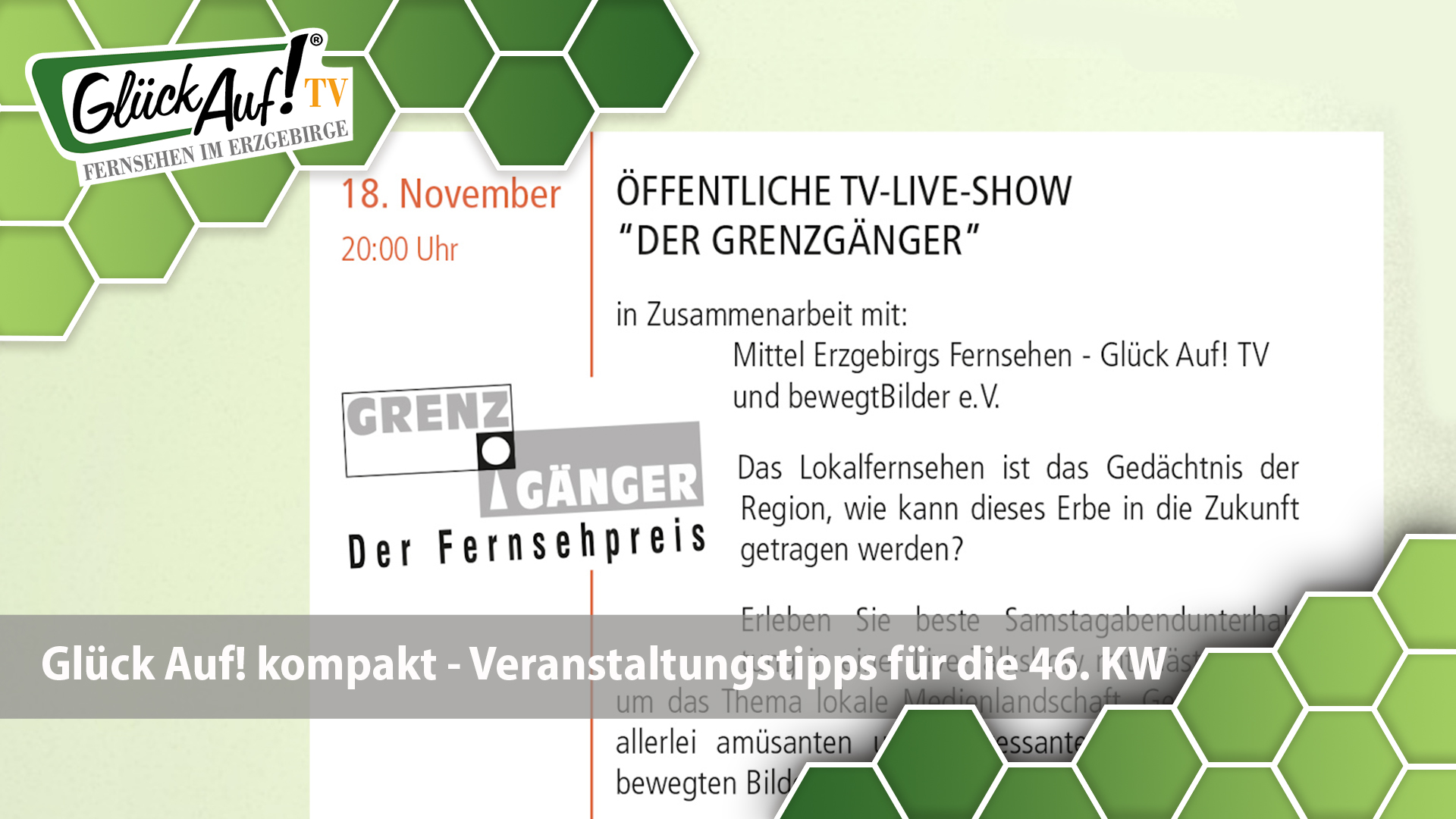 Glück Auf! kompakt für die Woche vom 11.11. bis 17.11.2023