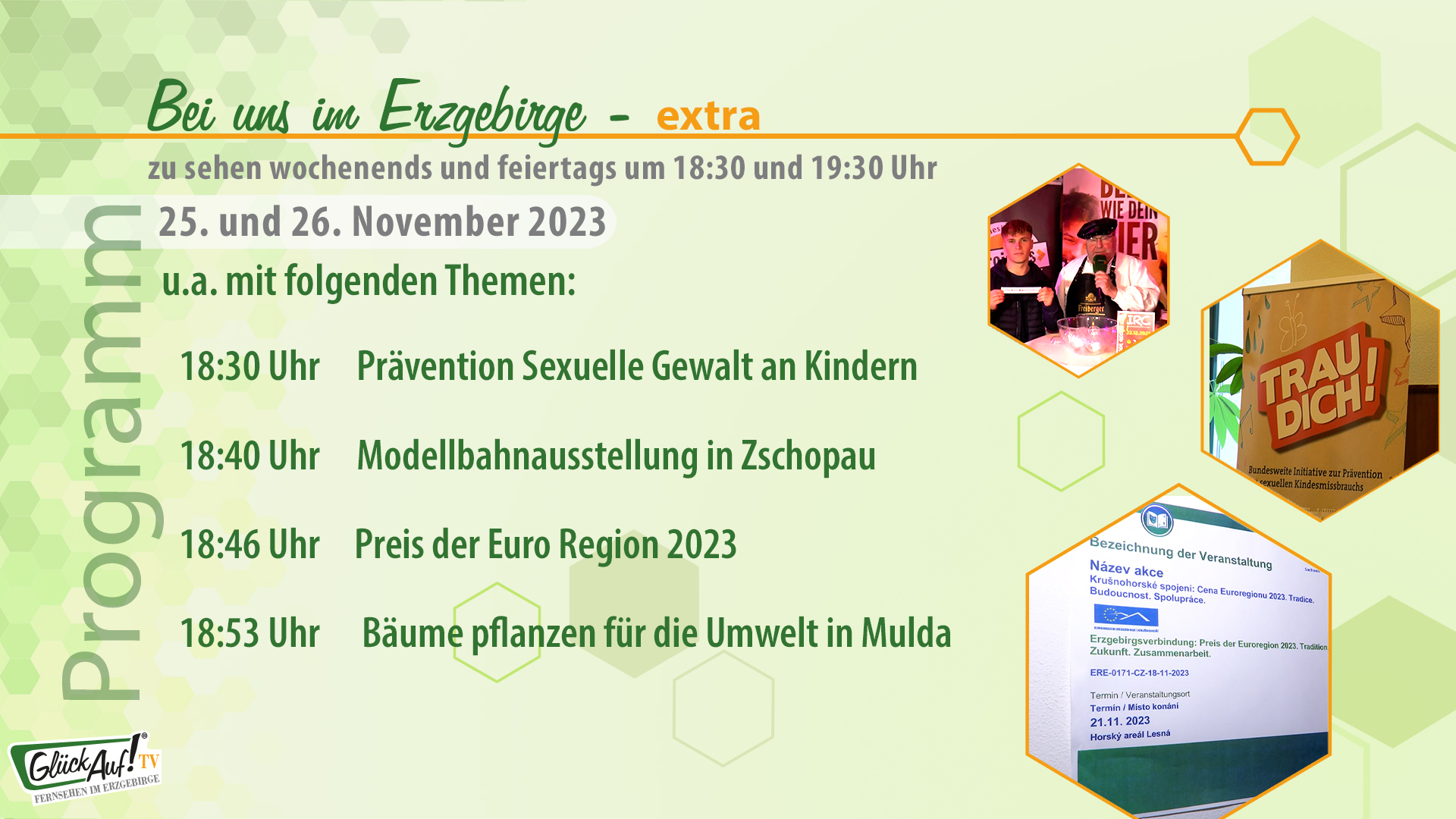 Bei uns im Erzgebirge - extra für das Wochenende der 47. Kalenderwoche 2023