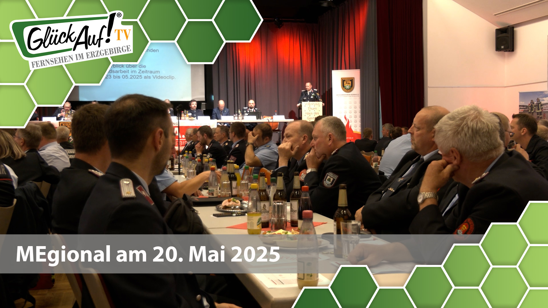 MEgional am 20. Mai 2025 mit dem Thema: Mitgliederversammlung Kreisfeuerwehrverband Erzgebirge