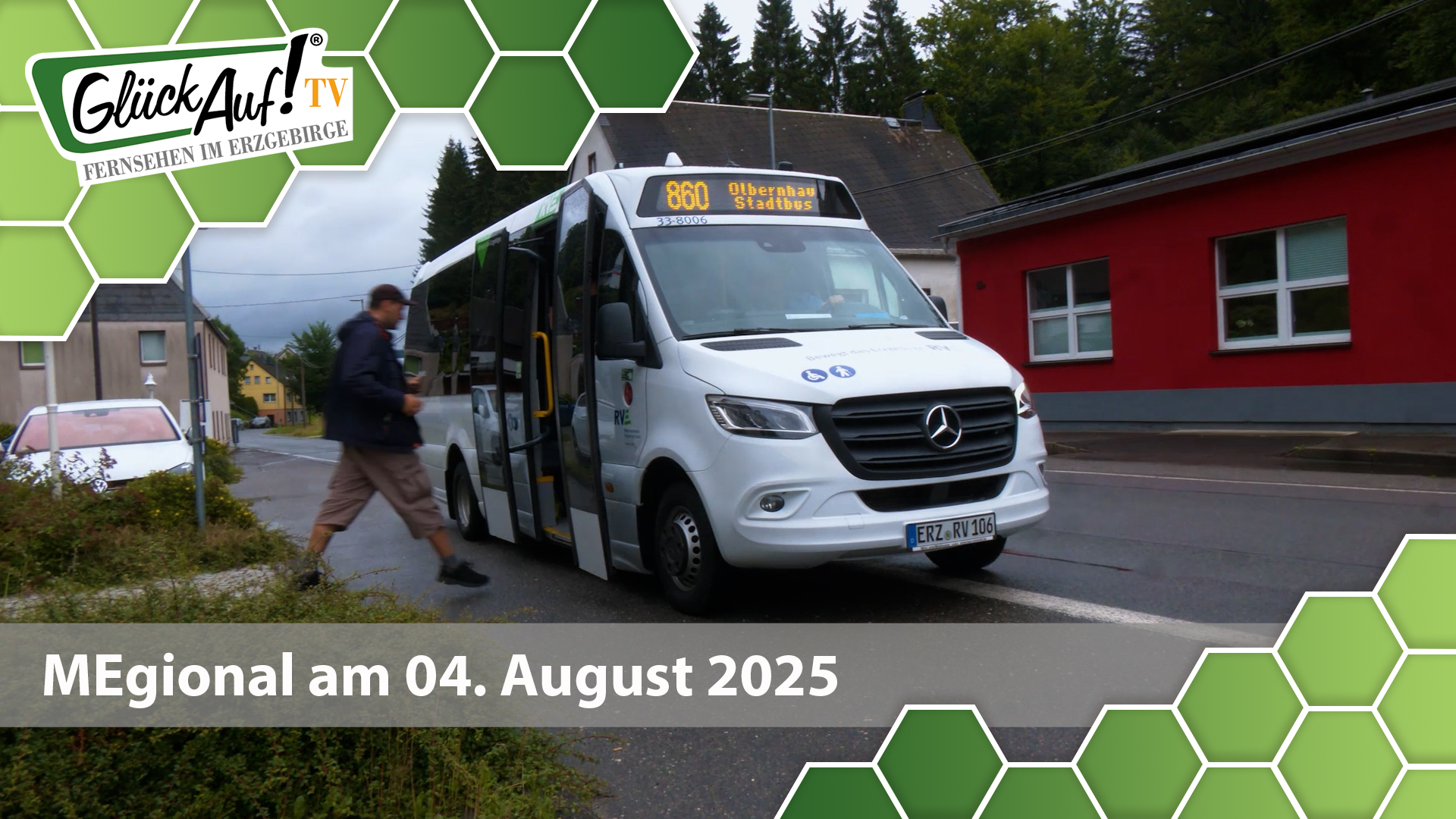 MEgional am 04. August 2025 mit dem Thema: Stadtbus rollt durch Olbernhau und seine Ortsteile