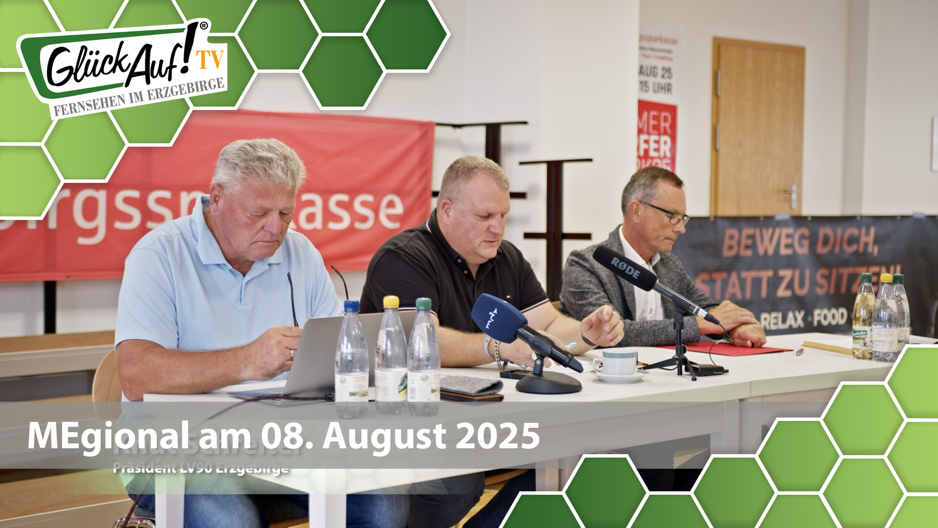 MEgional am 08. August 2025 mit der Pressekonferenz des Thumer Werfertags