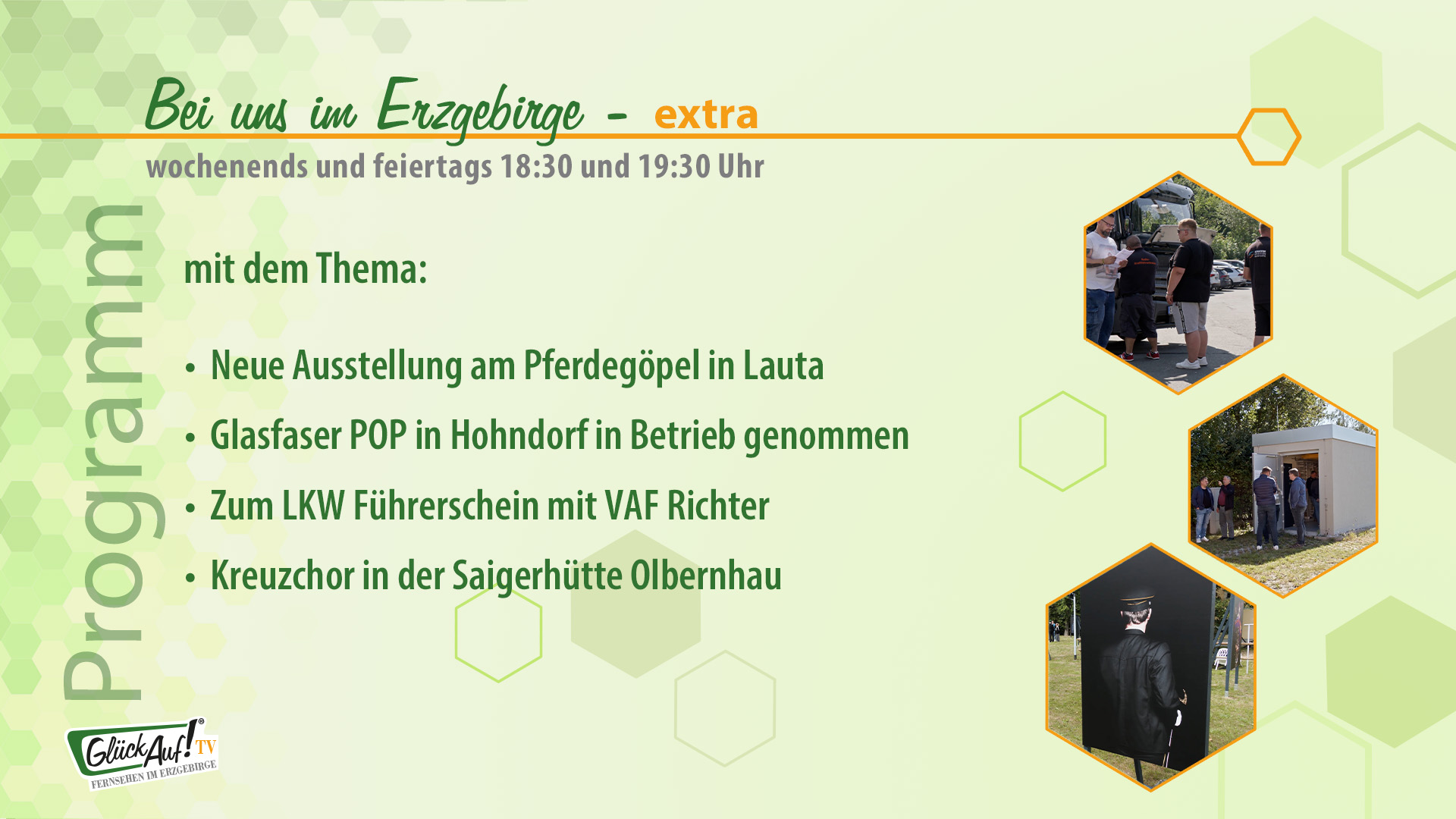 Bei uns im Erzgebirge - extra am 30.08. und 31.08.