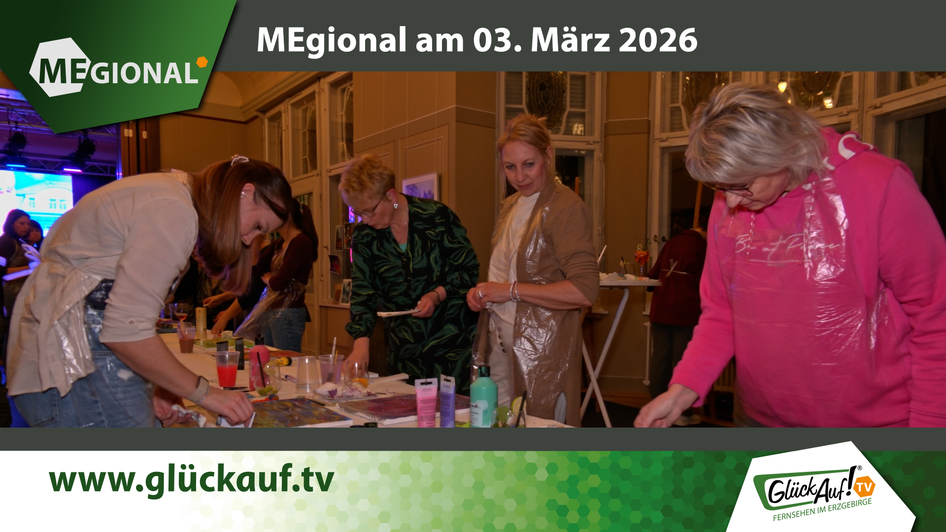 MEgional am 03. März mit dem Thema: Afterwork and paint in der Baldauf Villa