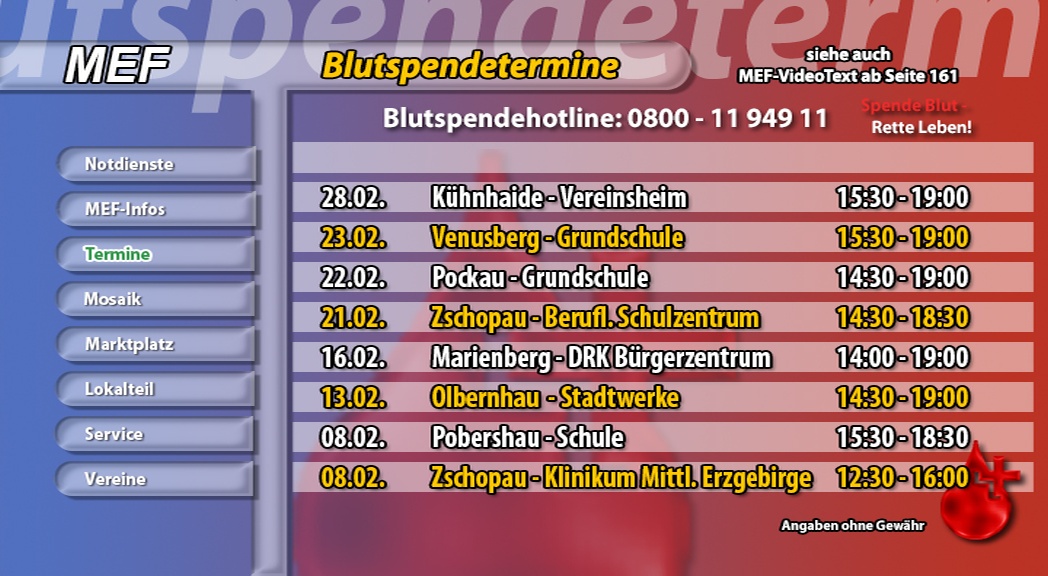 Beispiel - Blutspende Beispiel - Blutspende